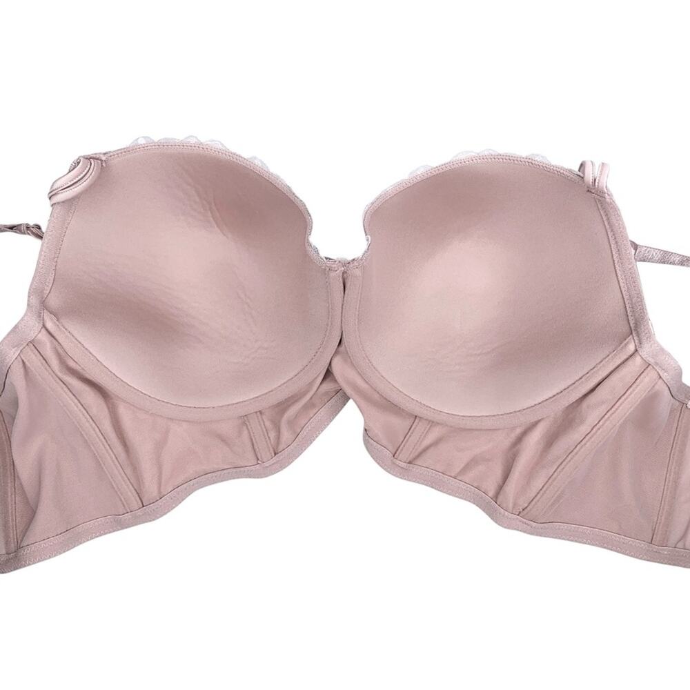 Parfait Affinitas Danielle Satin Lace Longline Bra 38DDD Pink Rose Coquette - Picture 8 of 13